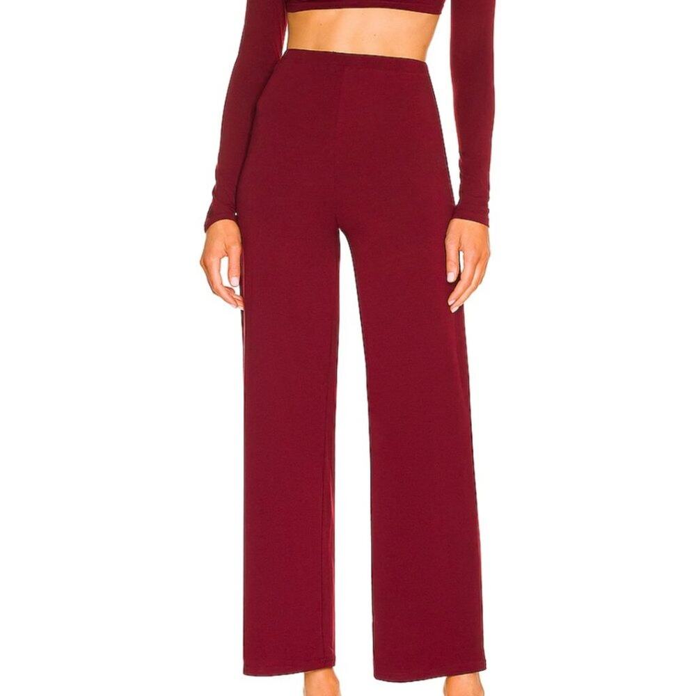 Revolve All The Ways Lynette Pull On Pants in Wine NWOT Size Small